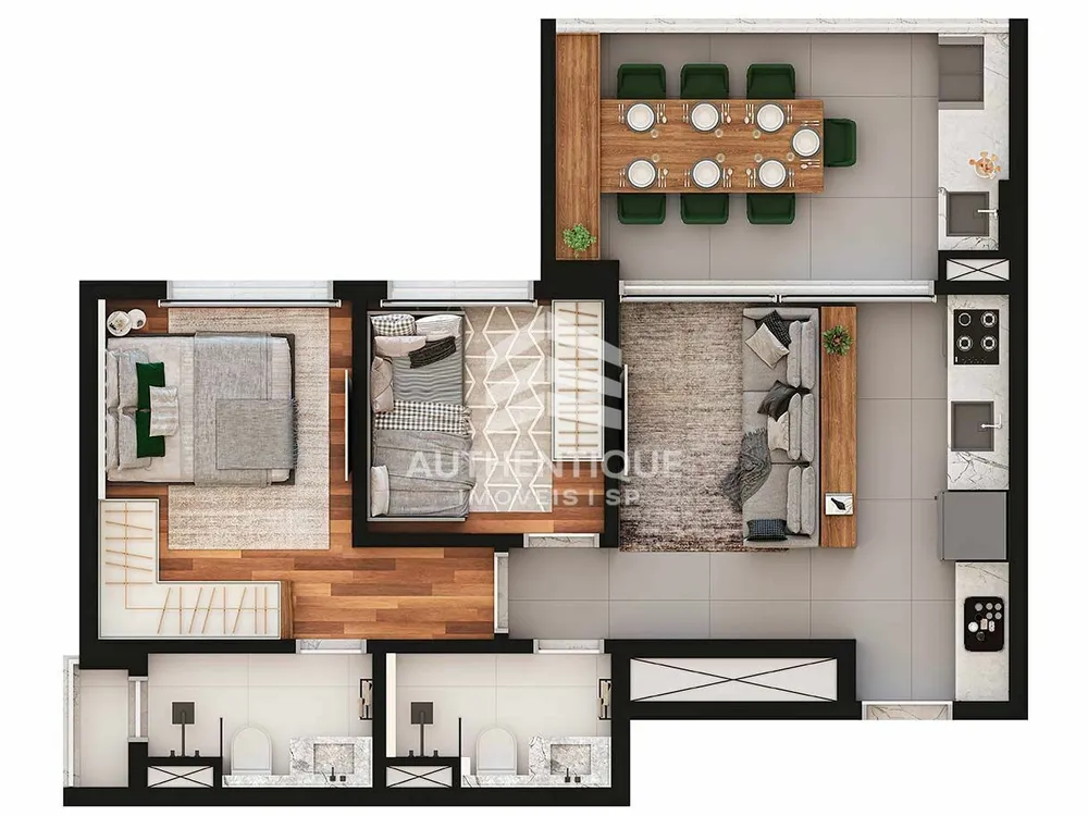 Apartamento, 1 quarto, 44 m² - Foto 9