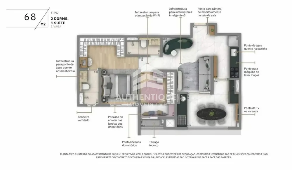 Apartamento, 2 quartos, 68 m² - Foto 22