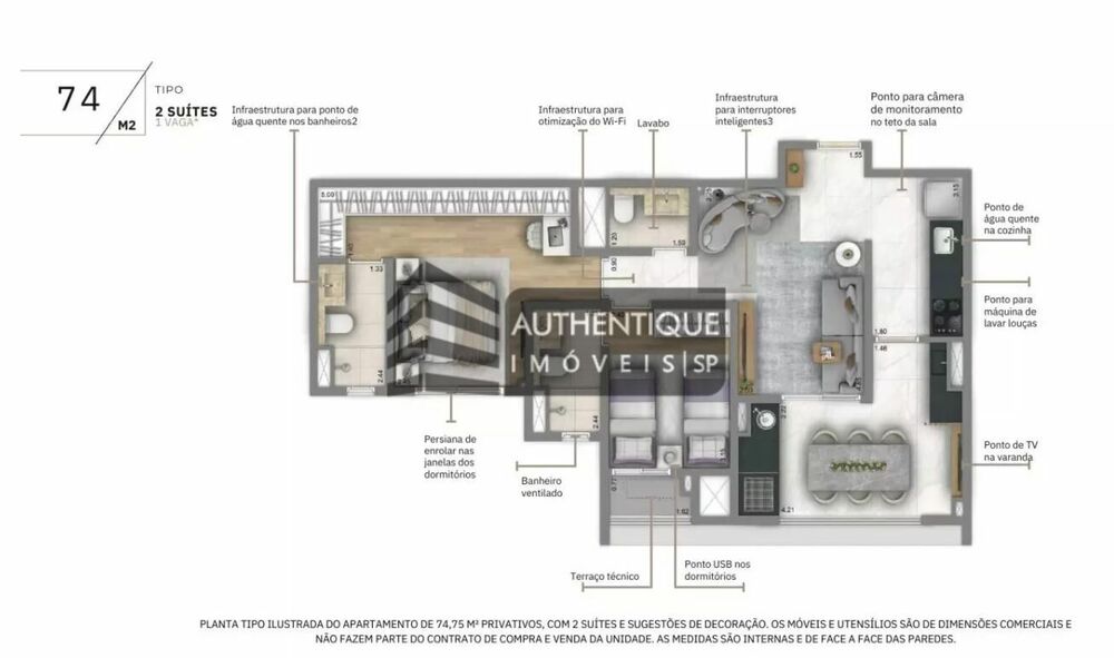 Apartamento, 2 quartos, 68 m² - Foto 7