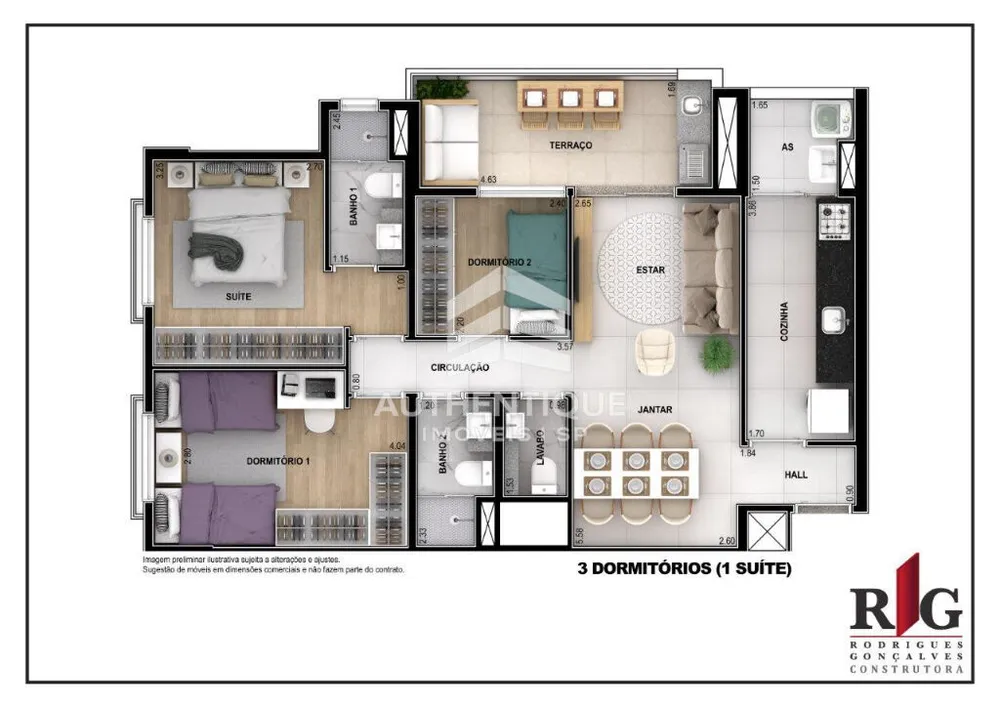 Apartamento, 3 quartos, 83 m² - Foto 14