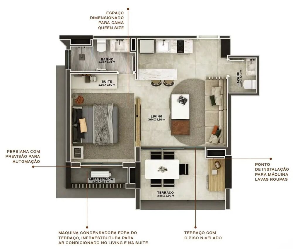 Apartamento, 1 quarto, 45 m² - Foto 6