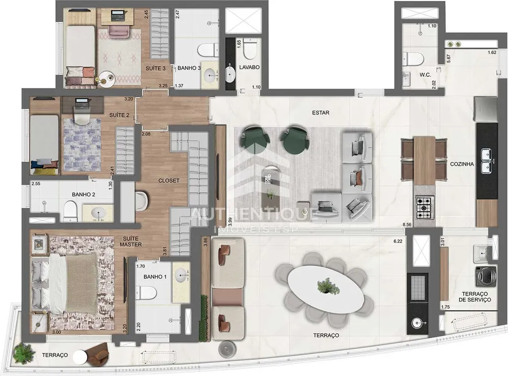 Apartamento, 4 quartos, 180 m² - Foto 8