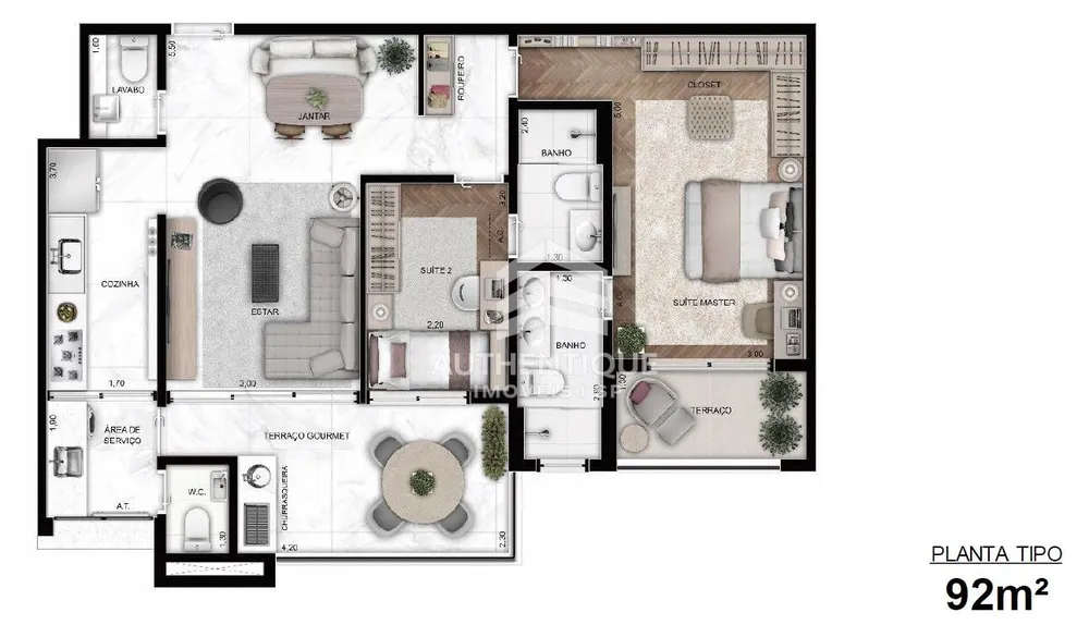 Apartamento, 2 quartos, 92 m² - Foto 16