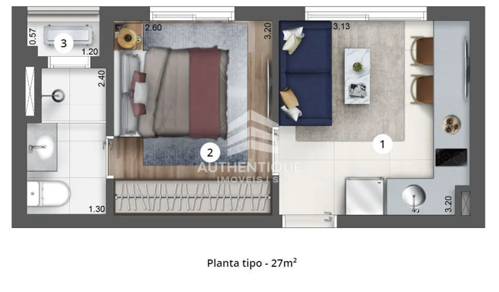 Apartamento, 1 quarto, 27 m² - Foto 5
