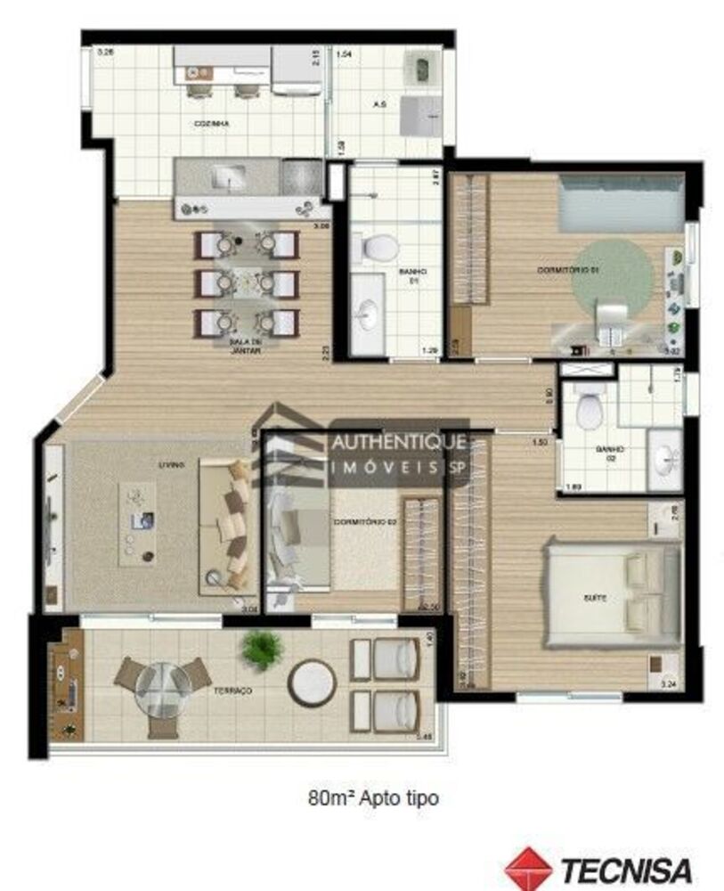 Apartamento à venda com 3 quartos, 80m² - Foto 14
