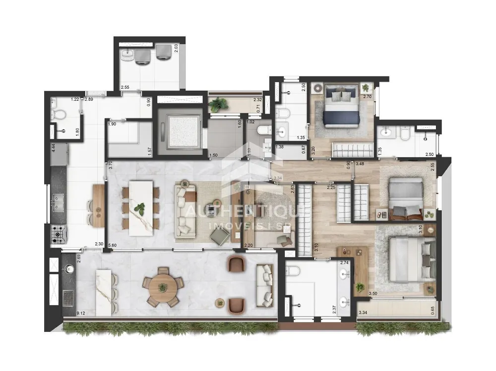 Apartamento, 3 quartos, 166 m² - Foto 9