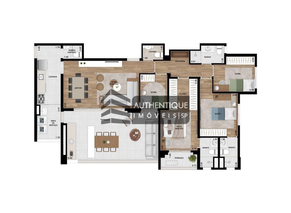 Apartamento, 4 quartos, 136 m² - Foto 8