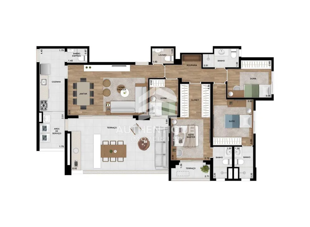 Apartamento, 4 quartos, 136 m² - Foto 14