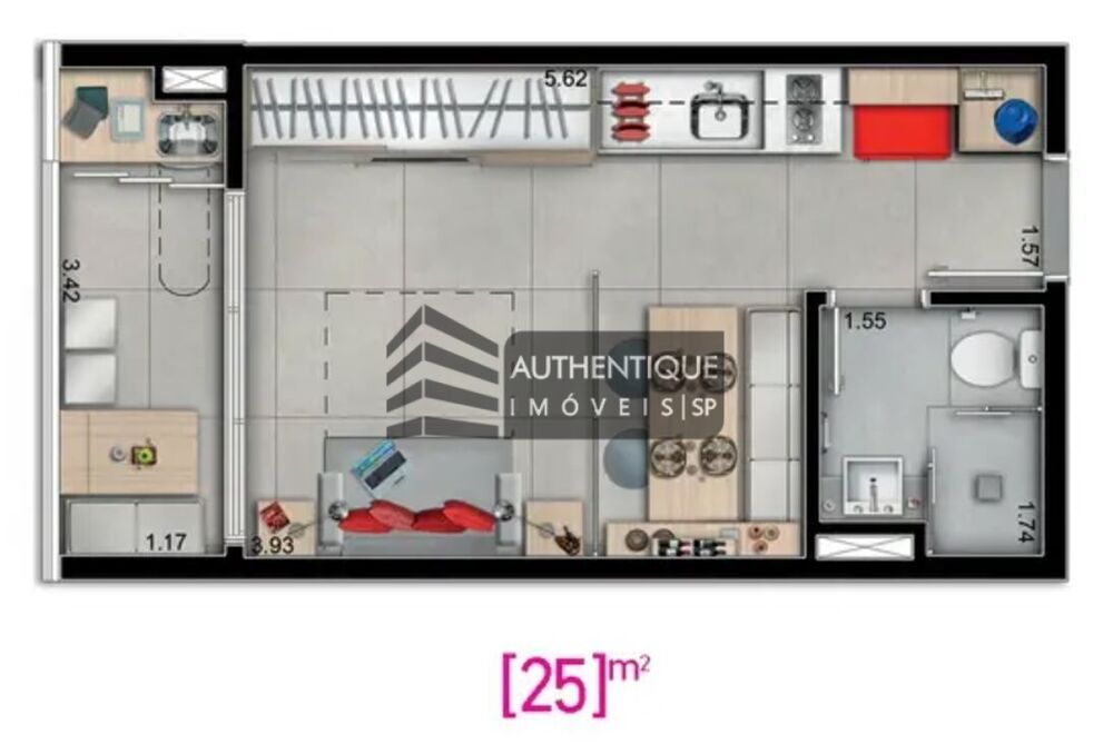 Apartamento, 1 quarto, 25 m² - Foto 4