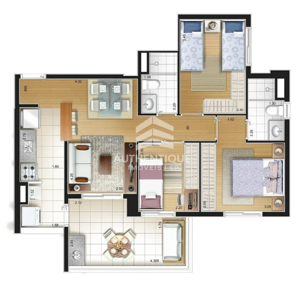 Apartamento, 3 quartos, 70 m² - Foto 11