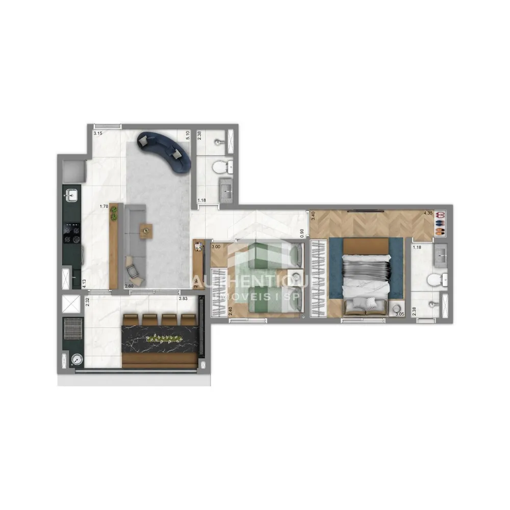 Apartamento, 2 quartos, 55 m² - Foto 13