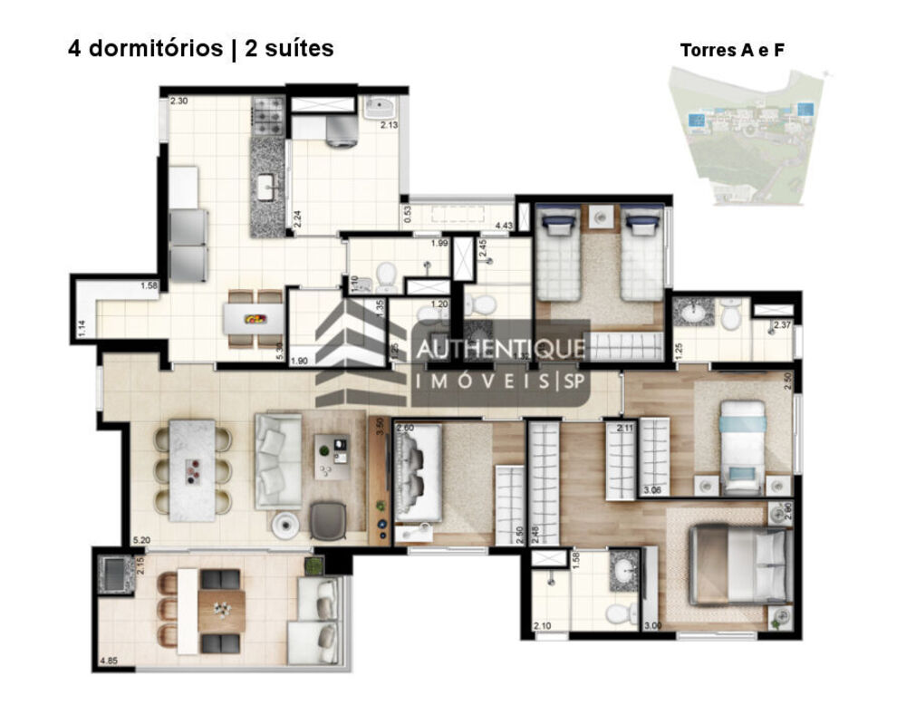 Apartamento, 4 quartos, 140 m² - Foto 4