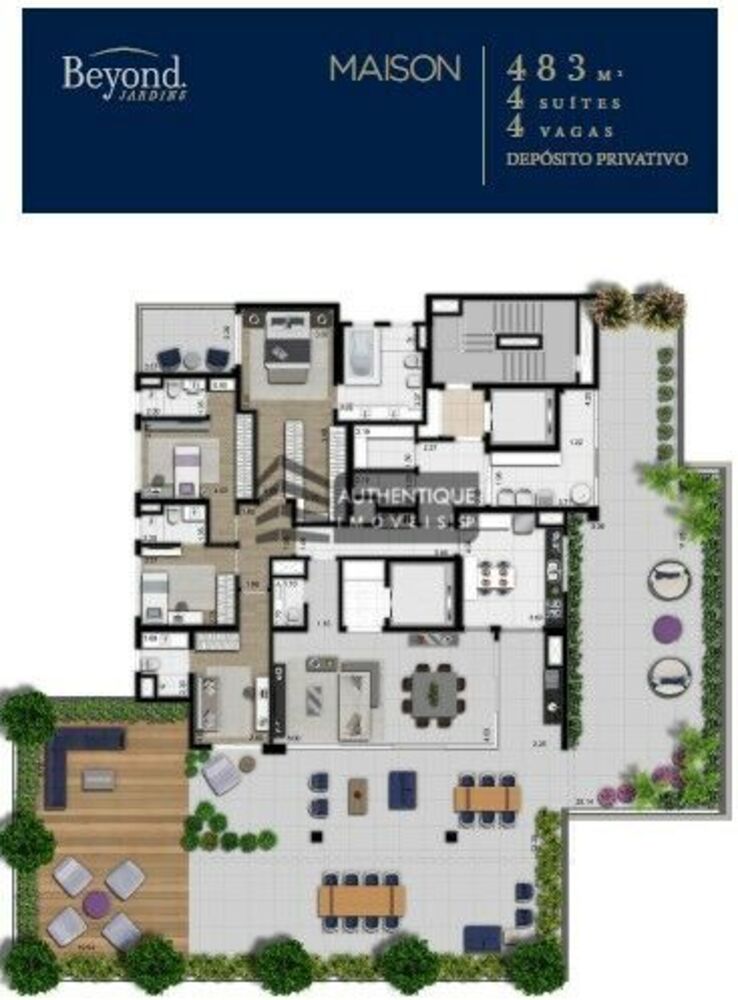 Cobertura, 4 quartos, 475 m² - Foto 1