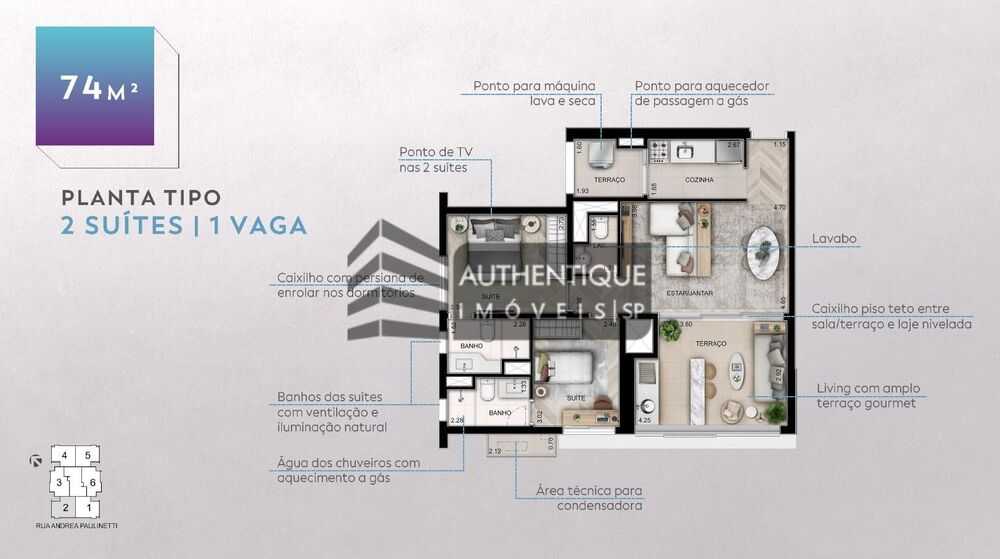 Apartamento, 2 quartos, 76 m² - Foto 16