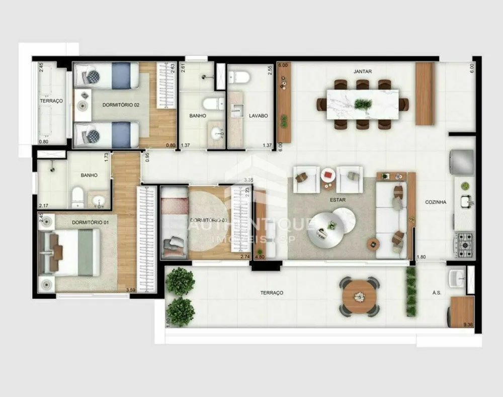 Apartamento, 2 quartos, 101 m² - Foto 16