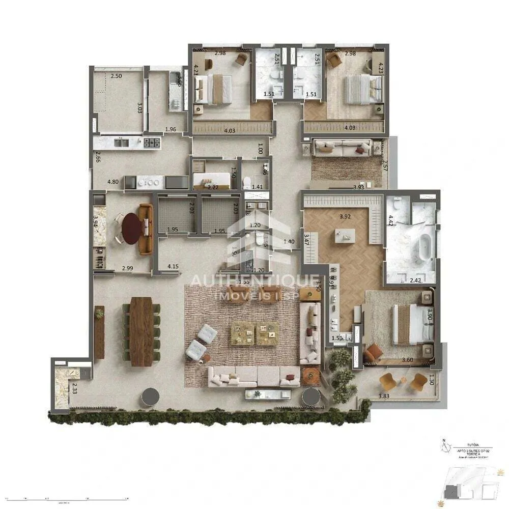 Apartamento, 4 quartos, 300 m² - Foto 2