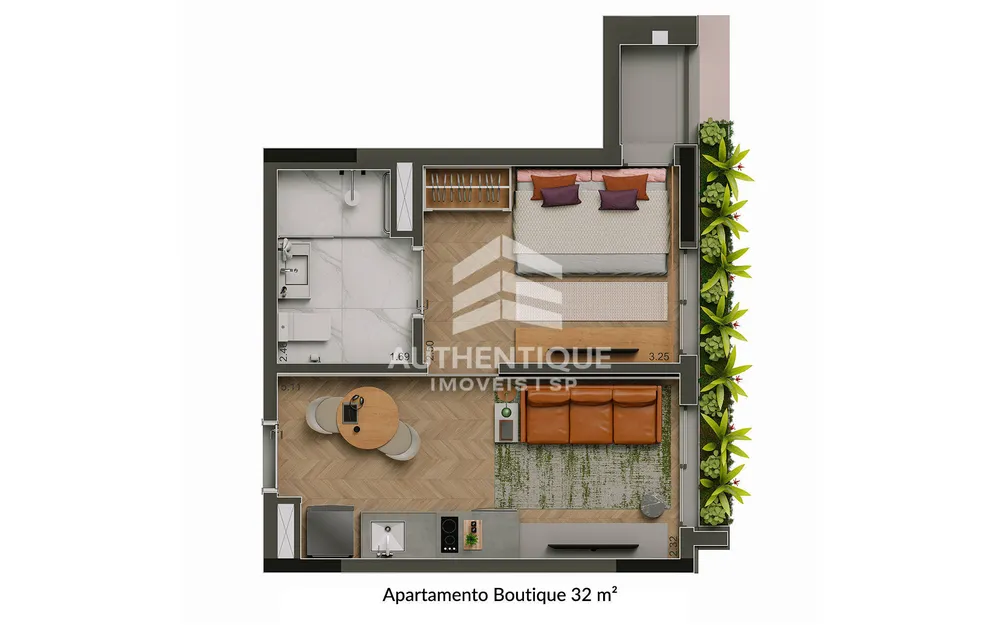 Apartamento, 1 quarto, 32 m² - Foto 62