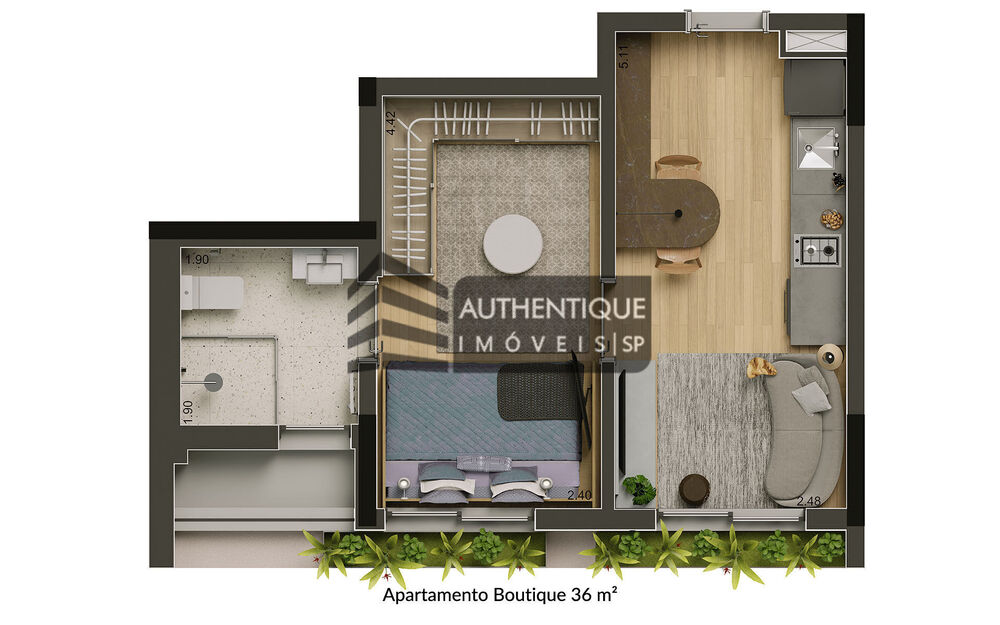 Apartamento, 1 quarto, 32 m² - Foto 25