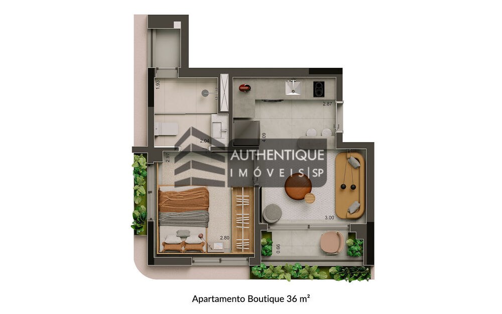 Apartamento, 1 quarto, 32 m² - Foto 44