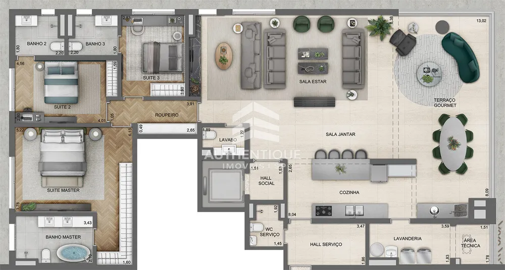 Cobertura, 3 quartos, 276 m² - Foto 20