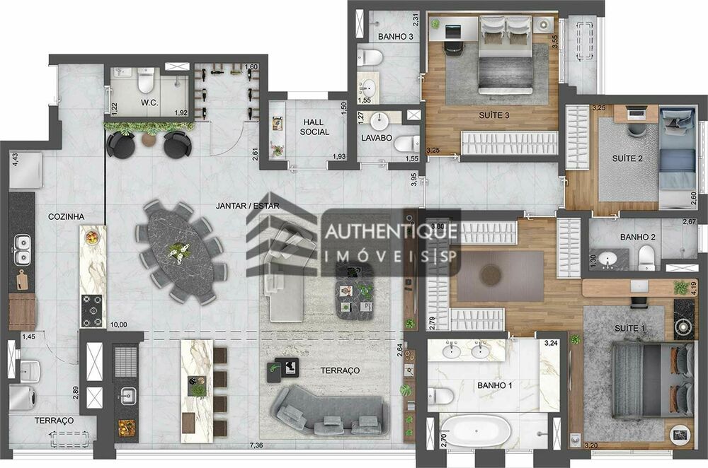 Apartamento, 4 quartos, 264 m² - Foto 7