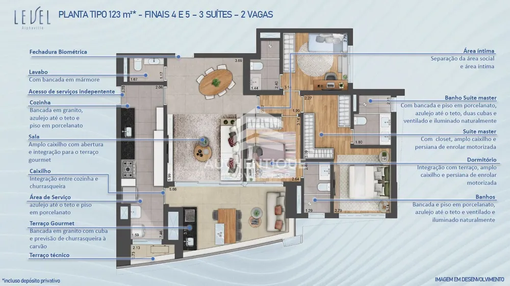Apartamento, 3 quartos, 180 m² - Foto 8