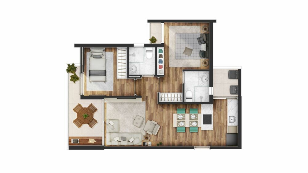 Apartamento, 1 quarto, 70 m² - Foto 9