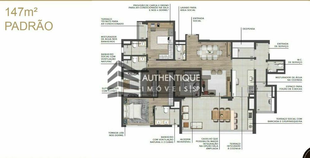 Apartamento, 3 quartos, 147 m² - Foto 9