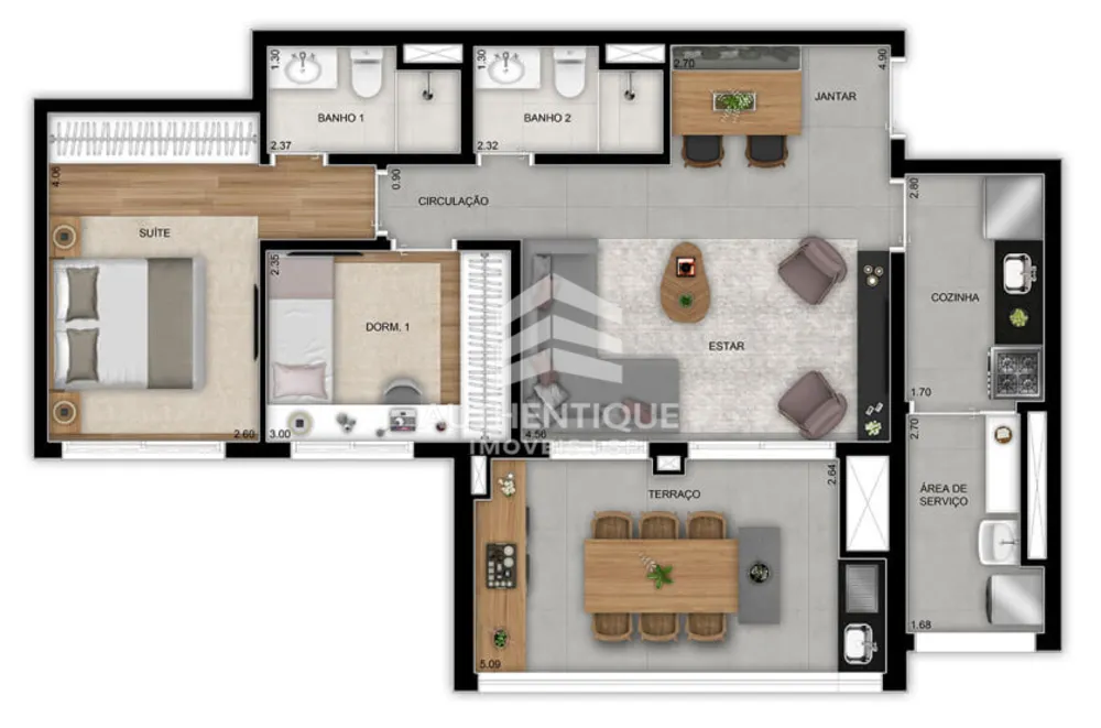 Apartamento, 3 quartos, 91 m² - Foto 5