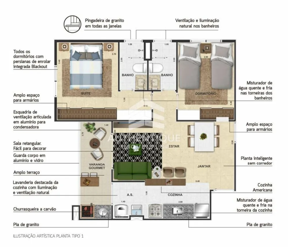 Apartamento, 2 quartos, 58 m² - Foto 16