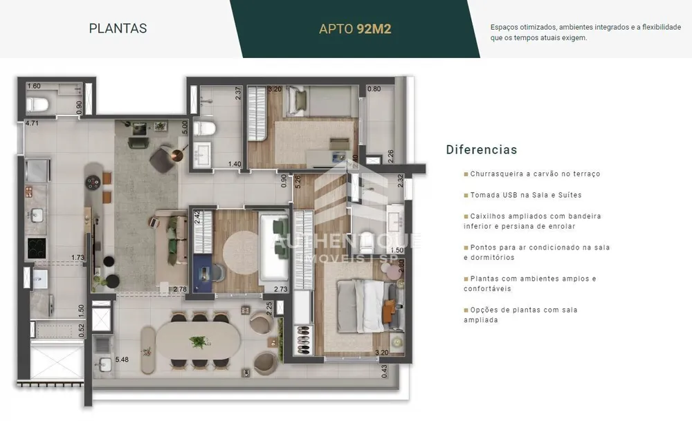 Apartamento, 3 quartos, 92 m² - Foto 7