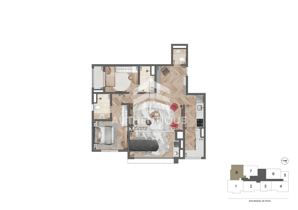 Apartamento, 2 quartos, 77 m² - Foto 17