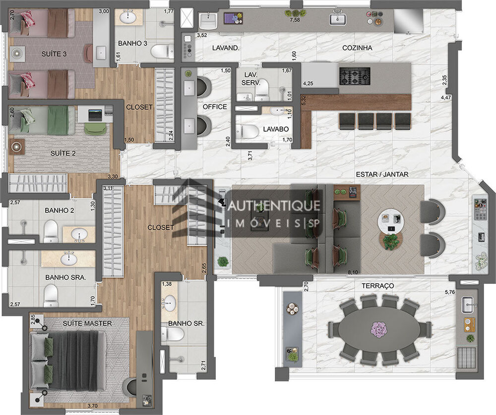 Apartamento, 4 quartos, 152 m² - Foto 43