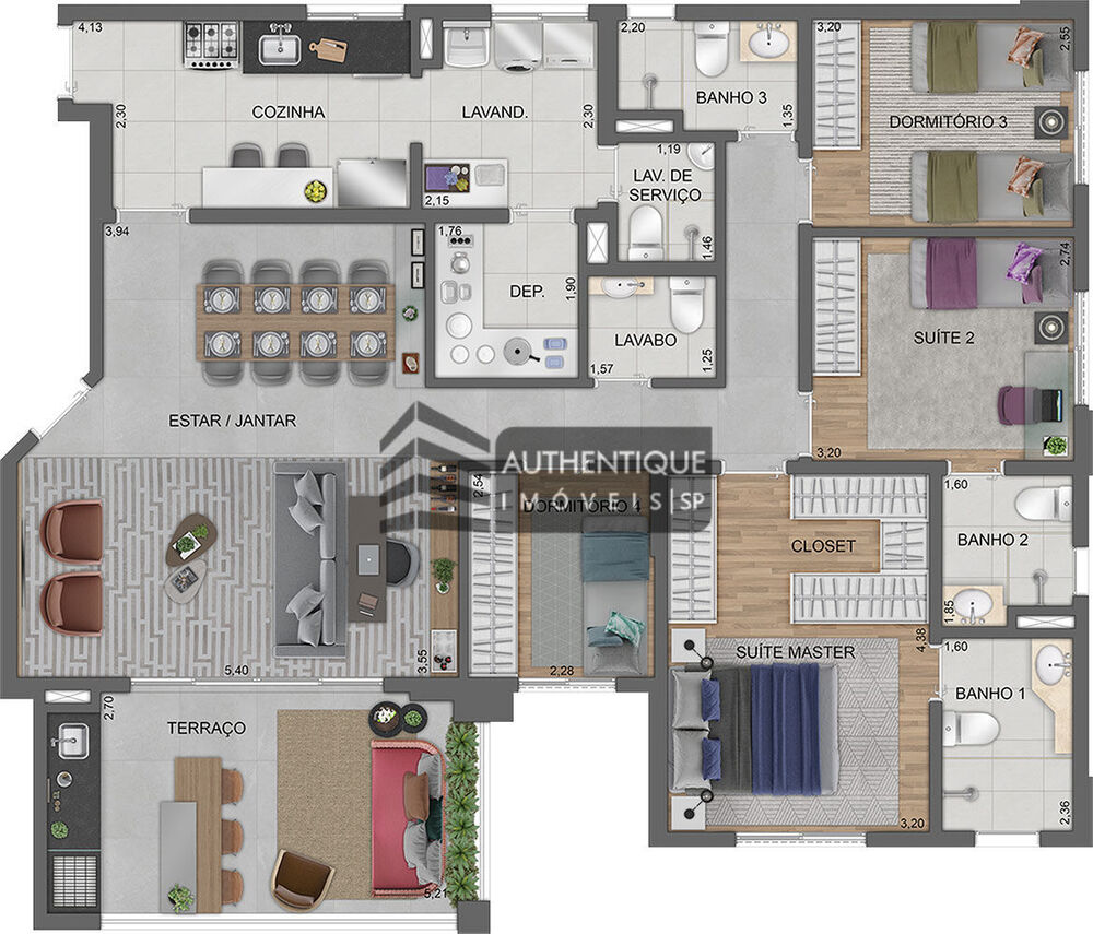 Apartamento, 4 quartos, 152 m² - Foto 18