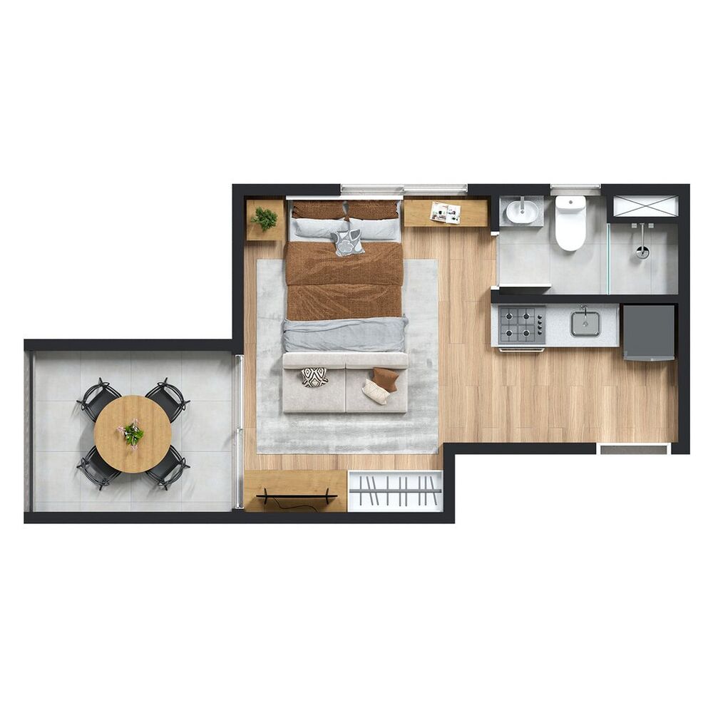 Apartamento, 1 quarto, 27 m² - Foto 10