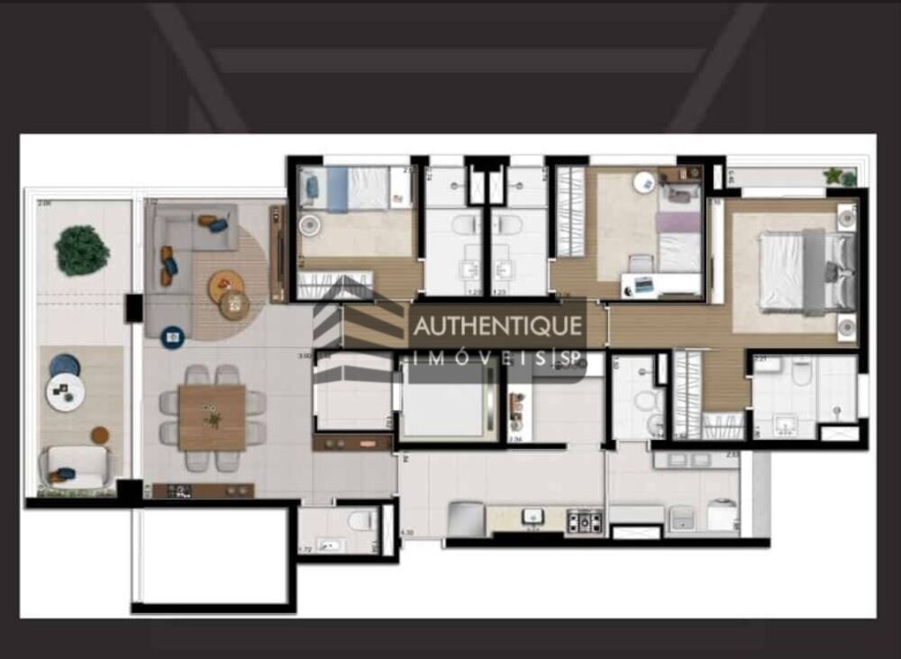 Apartamento à venda com 3 quartos, 127m² - Foto 6