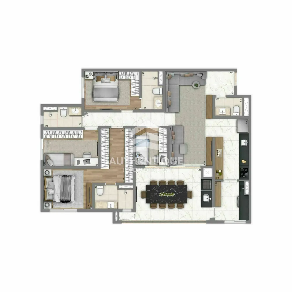 Cobertura, 3 quartos, 236 m² - Foto 14