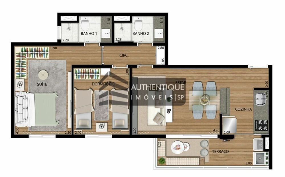 Apartamento, 2 quartos, 59 m² - Foto 18