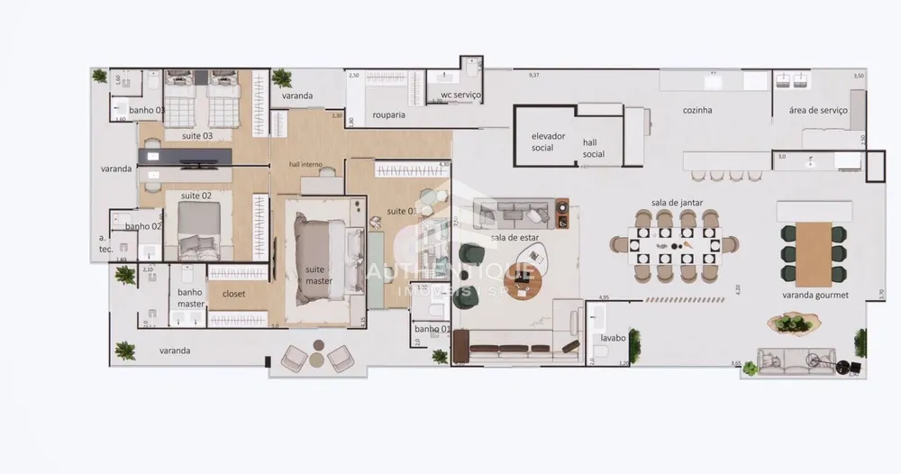 Cobertura, 4 quartos, 250 m² - Foto 14