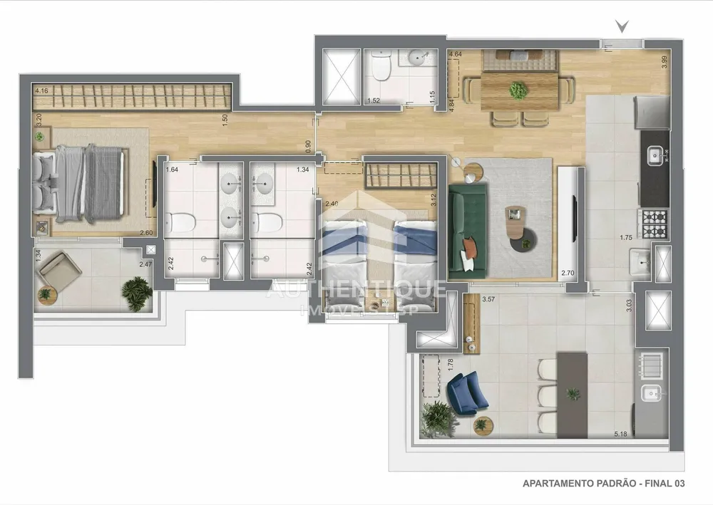 Apartamento, 2 quartos, 86 m² - Foto 10