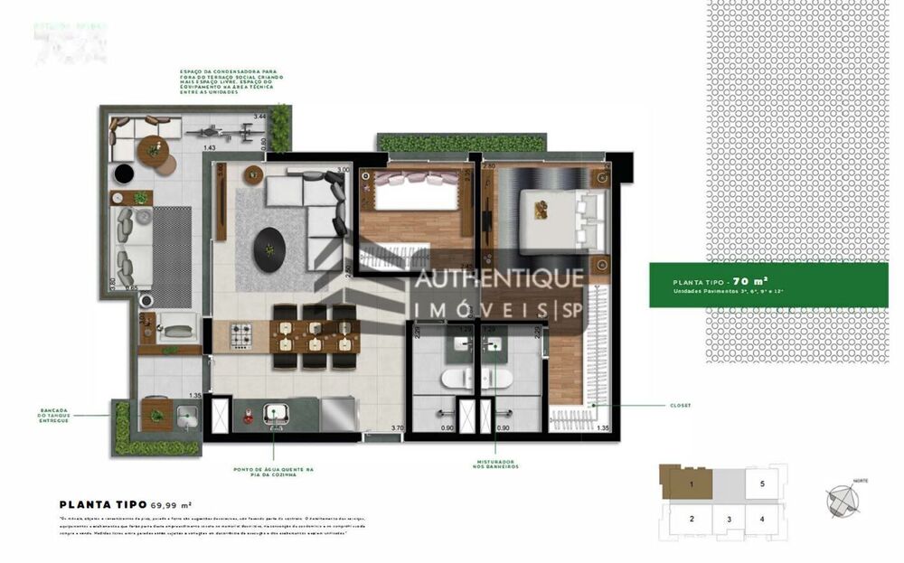 Apartamento, 3 quartos, 135 m² - Foto 9