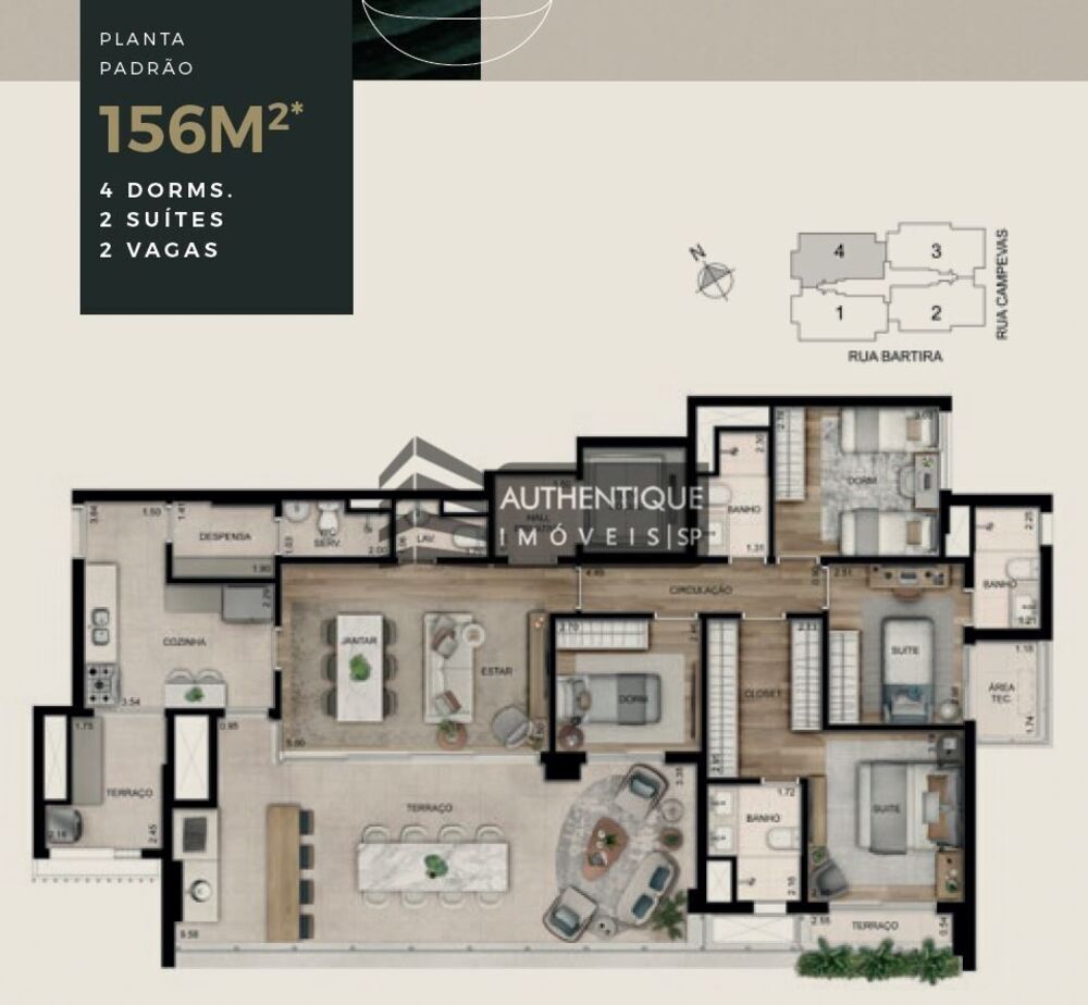 Apartamento, 4 quartos, 156 m² - Foto 16