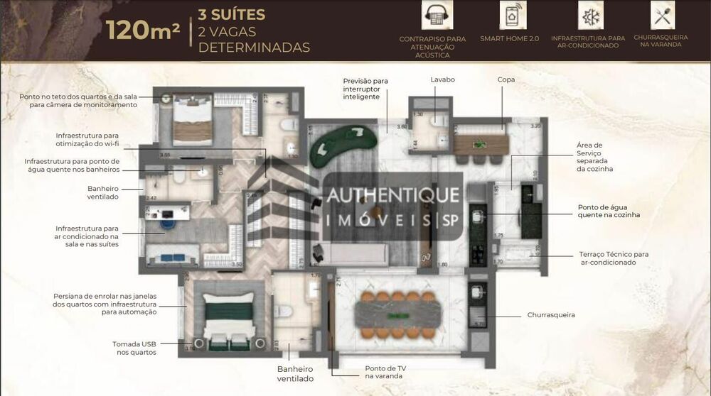 Apartamento, 3 quartos, 120 m² - Foto 19