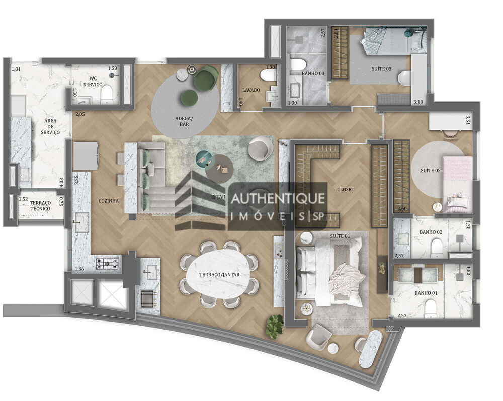Apartamento, 4 quartos, 136 m² - Foto 15