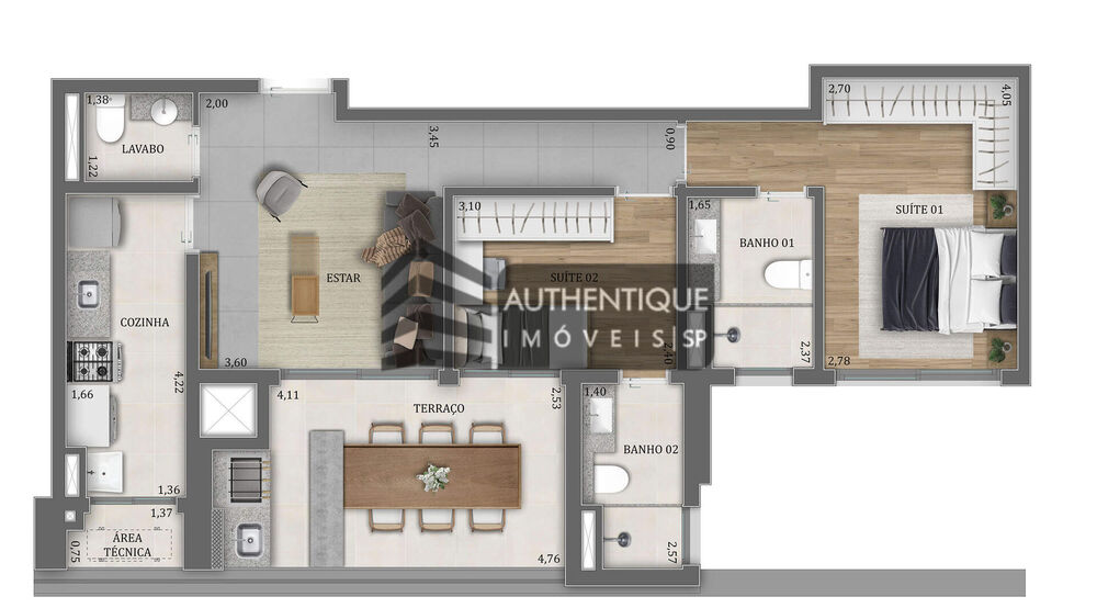 Apartamento, 4 quartos, 136 m² - Foto 29