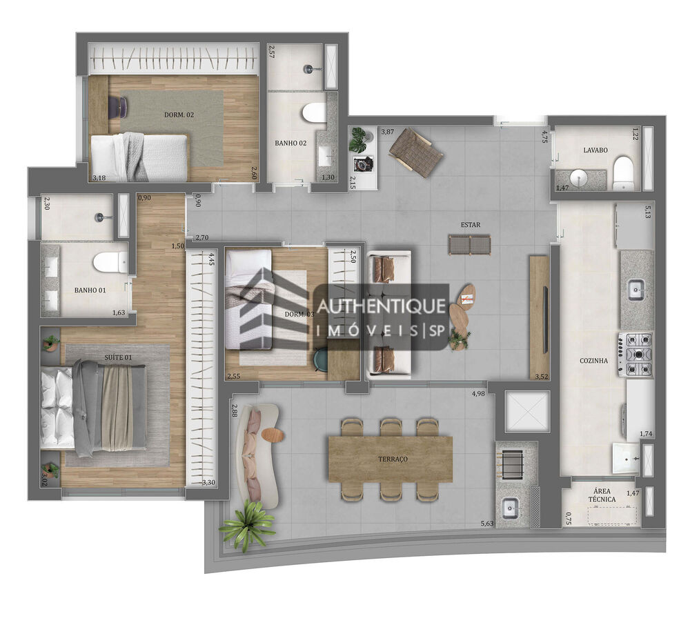 Apartamento, 4 quartos, 136 m² - Foto 31
