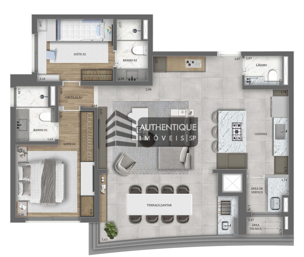 Apartamento, 4 quartos, 136 m² - Foto 5