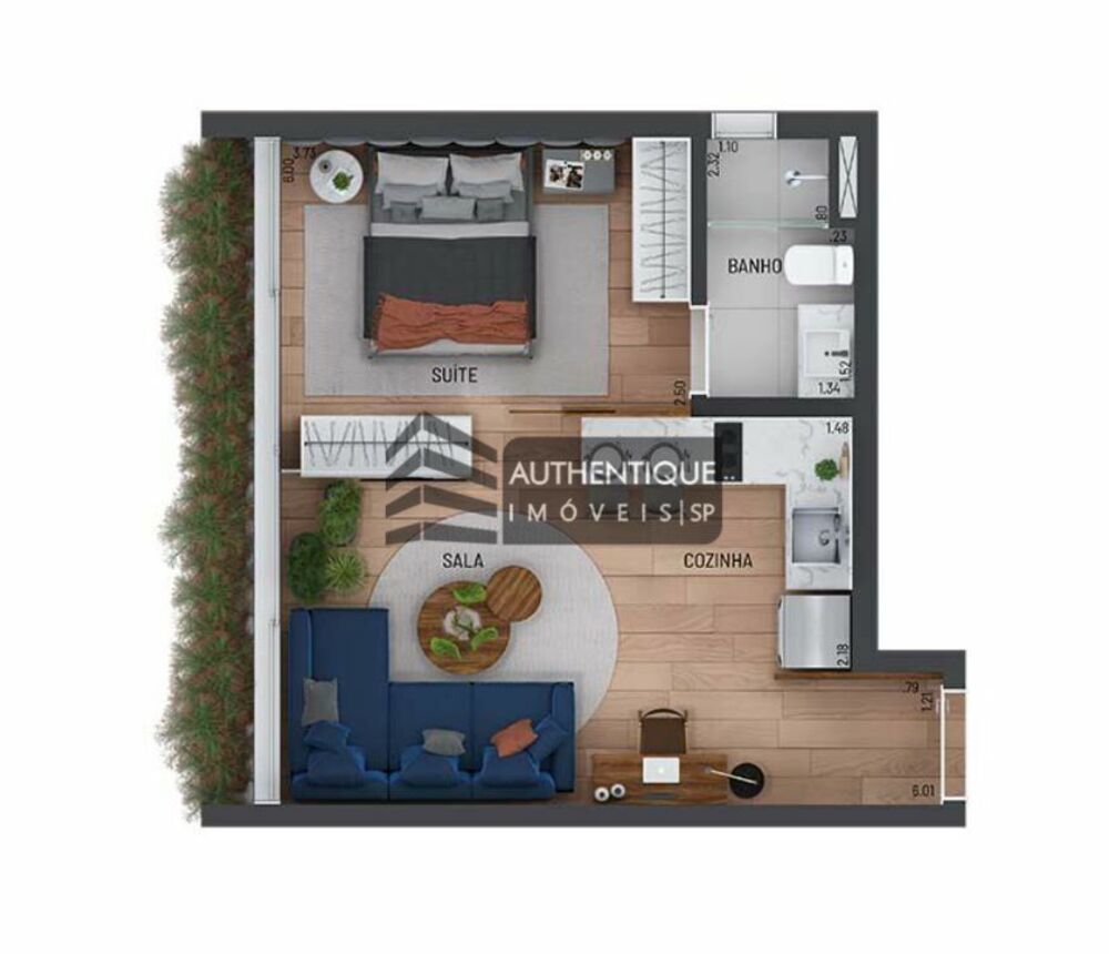 Apartamento, 1 quarto, 53 m² - Foto 4