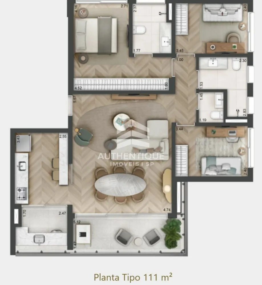 Apartamento, 3 quartos, 111 m² - Foto 20