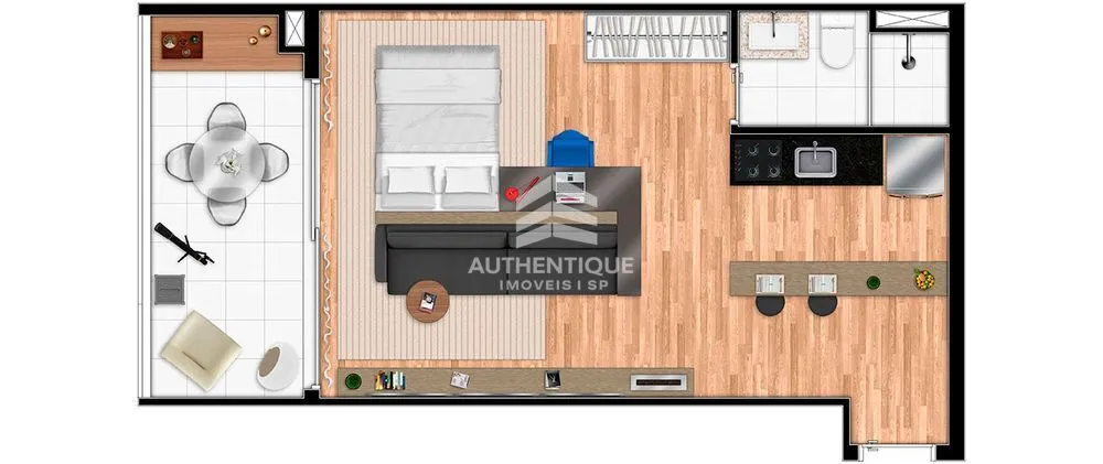 Apartamento, 1 quarto, 54 m² - Foto 14